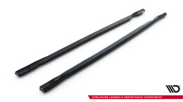 Seitenschweller Ansatz Cup Leisten für V.5 VW Golf R  Mk8 / Mk8 Facelift schwarz Hochglanz