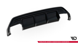 Heck Ansatz Diffusor für Audi S3 Sportback 8Y Facelift schwarz Hochglanz