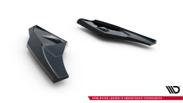 Heck Ansatz Flaps Diffusor V.3 für Audi S3 Sportback 8Y Facelift schwarz Hochglanz