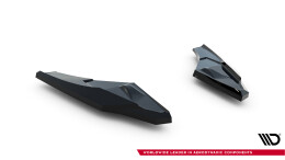 Heck Ansatz Flaps Diffusor V.3 passend für Audi S3 8Y Sportback Facelift schwarz Hochglanz