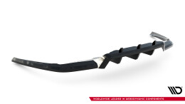 Street+ Mittlerer Diffusor RACE Heck Ansatz V.2 passend für Land Rover Range Rover Velar R-Dynamic Mk1 schwarz Hochglanz