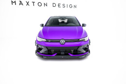 Cup Spoilerlippe Front Ansatz V.4 für VW Golf R Mk8 Facelift schwarz Hochglanz