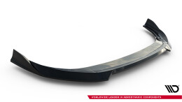 Cup Spoilerlippe Front Ansatz V.4 für VW Golf R Mk8 Facelift schwarz Hochglanz