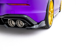 Mittlerer Cup Diffusor DTM Look Heck Ansatz V.1 für VW Golf R  Mk8 / Mk8 Facelift schwarz Hochglanz
