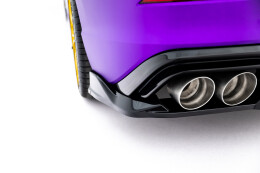 Mittlerer Cup Diffusor DTM Look Heck Ansatz V.1 für VW Golf R  Mk8 / Mk8 Facelift schwarz Hochglanz