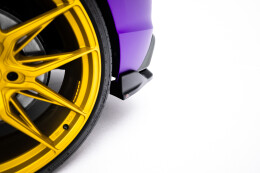 Street+ Mittlerer Diffusor RACE Heck Ansatz V.1 passend für VW Golf R Hatchback Mk8 / Mk8 FL schwarz Hochglanz