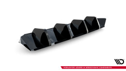 Heck Ansatz Diffusor für Skoda Superb Mk4 schwarz Hochglanz