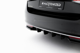 Street+ Heck Ansatz Diffusor passend für Skoda Superb Mk4 schwarz Hochglanz