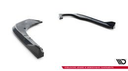 Heck Ansatz Flaps Diffusor V.2 für Skoda Superb Mk4 schwarz Hochglanz
