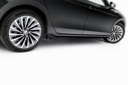 Seitenschweller Ansatz Cup Leisten V.2 für Skoda Superb Mk4 schwarz Hochglanz