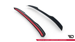Oberer Heck Spoiler Aufsatz Abrisskante passend für MG HS Mk2 schwarz Hochglanz