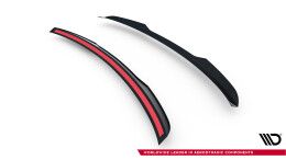Unterer Heck Spoiler Aufsatz Abrisskante für MG HS Mk2 schwarz Hochglanz