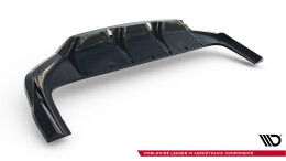 Mittlerer Cup Diffusor DTM Look Heck Ansatz für MG HS Mk2 schwarz Hochglanz
