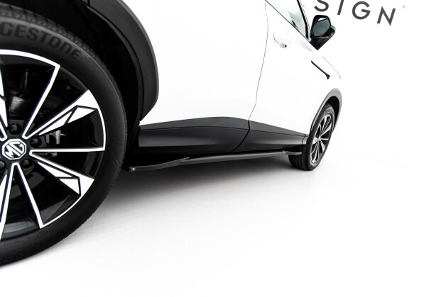 Street+ Seitenschweller Leisten passend für MG HS Mk2 schwarz Hochglanz