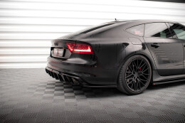 Heck Ansatz Flaps Diffusor für Audi A7 S-Line C7...
