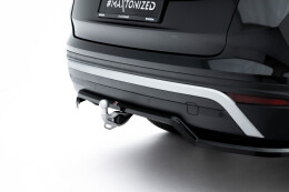 Mittlerer Cup Diffusor DTM Look Heck Ansatz für Skoda Kodiaq Mk2 schwarz Hochglanz