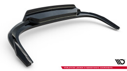 Mittlerer Cup Diffusor DTM Look Heck Ansatz für Skoda Kodiaq Mk2 schwarz Hochglanz