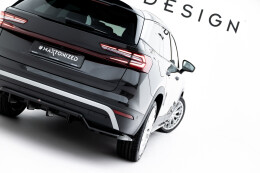 Mittlerer Cup Diffusor DTM Look Heck Ansatz passend für Skoda Kodiaq Mk2 schwarz Hochglanz