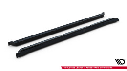 Street+ Seitenschweller Leisten passend für Skoda Kodiaq Mk2 schwarz Hochglanz