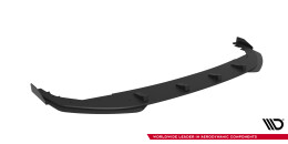 Street Pro Spoilerlippe Front Ansatz + Flaps passend für VW Golf R Hatchback Mk8 FL schwarz Hochglanz