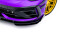 Street Pro Cup Spoilerlippe Front Ansatz + Flaps für VW Golf R Mk8 Facelift schwarz Flaps Hochglanz