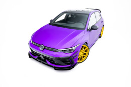 Front Stoßstange Flaps für VW Golf R Mk8 Facelift schwarz Hochglanz