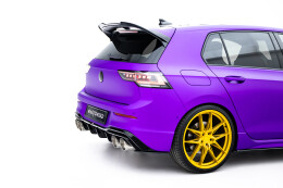 Street Pro Heck Ansatz Flaps Diffusor V.2 für VW Golf R Mk8 / Mk8 Facelift rot