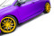 Street Pro Seitenschweller Ansatz Cup Leisten + Flaps für VW Golf R Mk8 / Mk8 Facelift schwarz Hochglanz