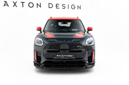 Cup Spoilerlippe Front Ansatz für Mini Countryman JCW U25 schwarz Hochglanz