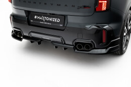 Mittlerer Cup Diffusor DTM Look Heck Ansatz für Mini Countryman JCW U25 schwarz Hochglanz