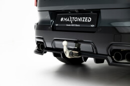 Mittlerer Cup Diffusor DTM Look Heck Ansatz für Mini Countryman JCW U25 schwarz Hochglanz