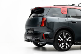 Street+ Mittlerer Diffusor RACE Heck Ansatz passend für Mini Countryman JCW U25 schwarz Hochglanz