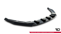 Cup Spoilerlippe Front Ansatz für Skoda Octavia Sportline Liftback / Combi Mk4 Facelift schwarz Hochglanz