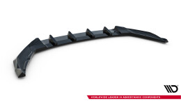 Cup Spoilerlippe Front Ansatz für Skoda Octavia Sportline Liftback / Combi Mk4 Facelift schwarz Hochglanz