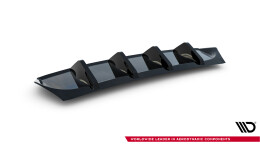 Heck Ansatz Diffusor für Skoda Octavia Sportline Liftback / Combi Mk4 Facelift schwarz Hochglanz