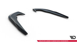 Heck Ansatz Flaps Diffusor für Skoda Octavia Sportline Liftback / Combi Mk4 Facelift schwarz Hochglanz