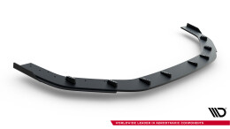 Street Pro Cup Spoilerlippe Front Ansatz + Flaps für Audi RS3 Limousine 8Y Facelift schwarz + Flaps Hochglanz