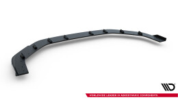 Street Pro Cup Spoilerlippe Front Ansatz + Flaps für Audi RS3 Limousine 8Y Facelift schwarz + Flaps Hochglanz