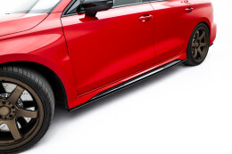 Street Pro Seitenschweller Ansatz Cup Leisten passend für Audi RS3 Limousine 8Y Facelift schwarz