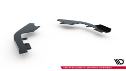 Front Stoßstange Flaps für Audi RS3 Limousine 8Y Facelift schwarz Hochglanz