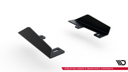 Hintere Seiten Flaps für Audi RS3 Limousine 8Y Facelift schwarz Hochglanz