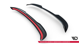 Heck Spoiler Aufsatz Abrisskante passend für MG HS Mk1 Facelift schwarz Hochglanz
