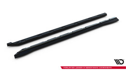 Seitenschweller Ansatz Cup Leisten für MG HS Mk1 Facelift schwarz Hochglanz