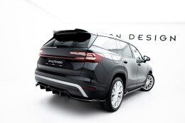 Heck Spoiler Aufsatz Abrisskante für Skoda Kodiaq Mk2 schwarz Hochglanz