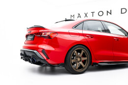 Mittlerer Cup Diffusor DTM Look Heck Ansatz V.2 für Audi RS3 Limousine 8Y Facelift schwarz Hochglanz