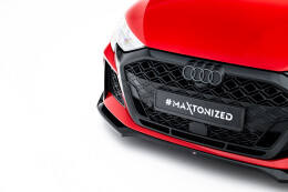 Cup Spoilerlippe Front Ansatz V.2 für Audi RS3 Limousine 8Y Facelift schwarz Hochglanz