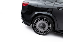 Mittlerer Cup Diffusor DTM Look Heck Ansatz für Mercedes-Benz GLS AMG-Line X167 Facelift schwarz Hochglanz