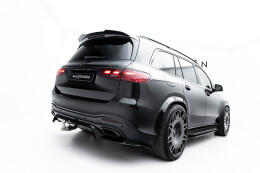 Mittlerer Cup Diffusor DTM Look Heck Ansatz für Mercedes-Benz GLS AMG-Line X167 Facelift schwarz Hochglanz