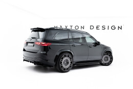 Seitenschweller Ansatz Cup Leisten für Mercedes-Benz GLS AMG-Line X167 Facelift schwarz Hochglanz