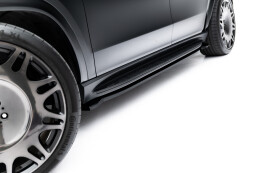 Seitenschweller Ansatz Cup Leisten passend für Mercedes-Benz GLS AMG-Line X167 Facelift schwarz Hochglanz